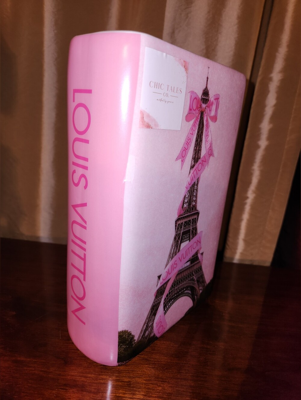 ๐ฅ Limited Edition Ceramic Makeup/ Hair Brush Holder Vase Eiffel & Lux Logo - Picture 4 of 13